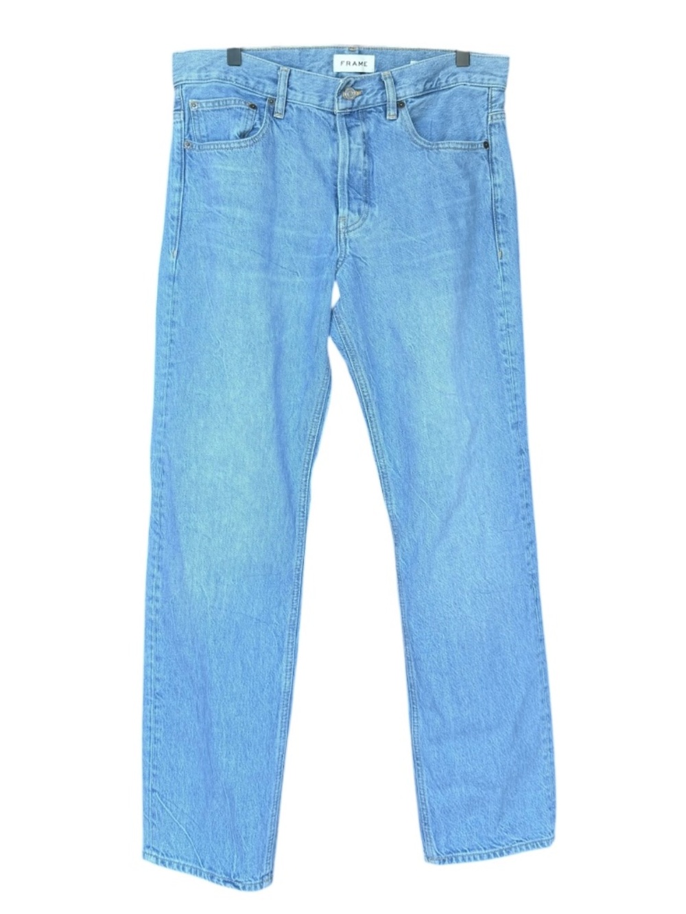 FRAME The Straight Mens Light Wash Denim Jeans Sz 32